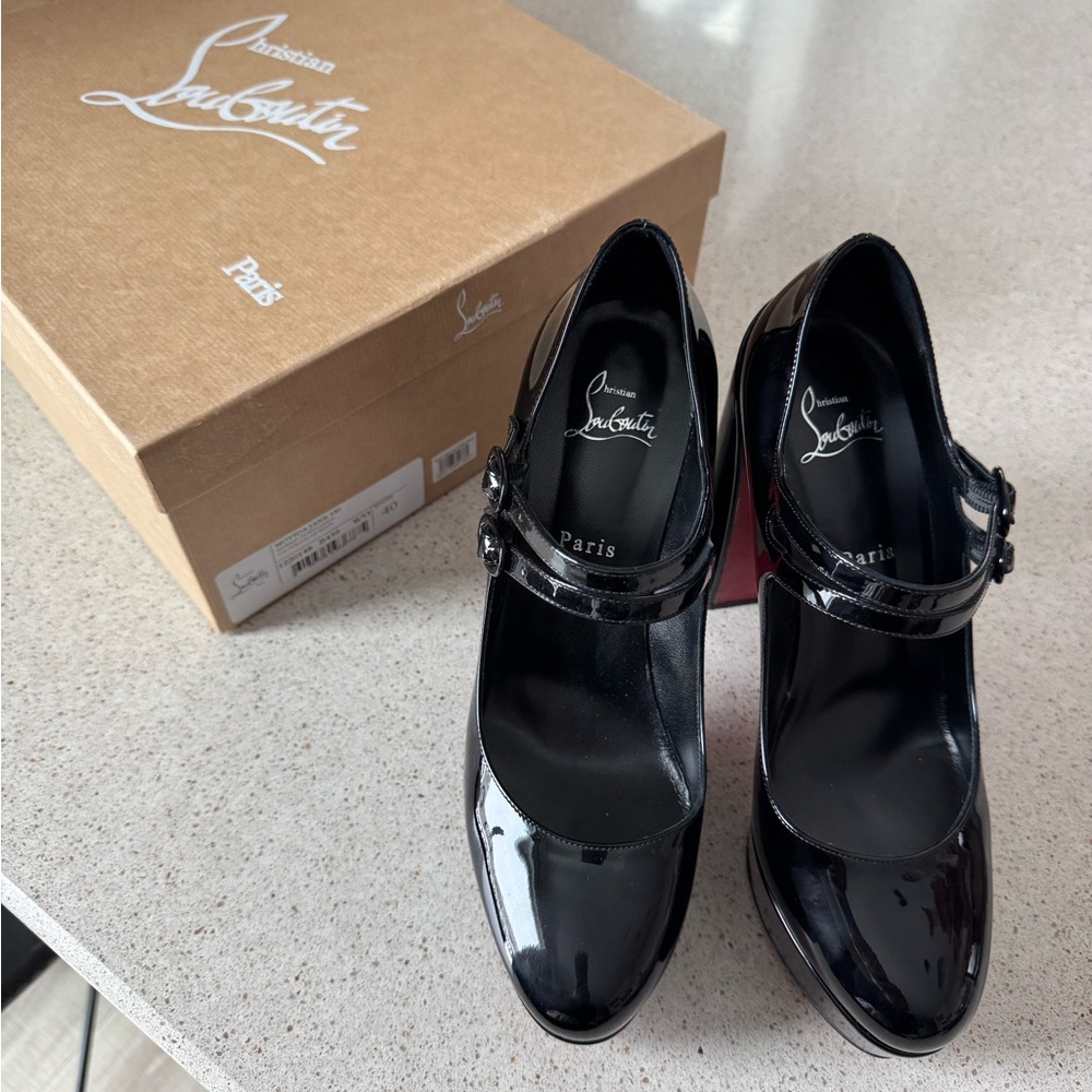 Christian Louboutin platform Mary Janes size 40